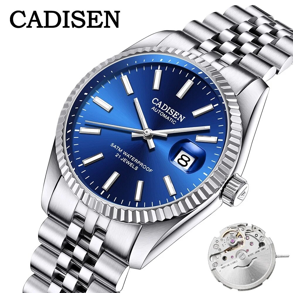 Rolex Watch Datejust - CADISEN męski zegarek mechaniczny Top marka