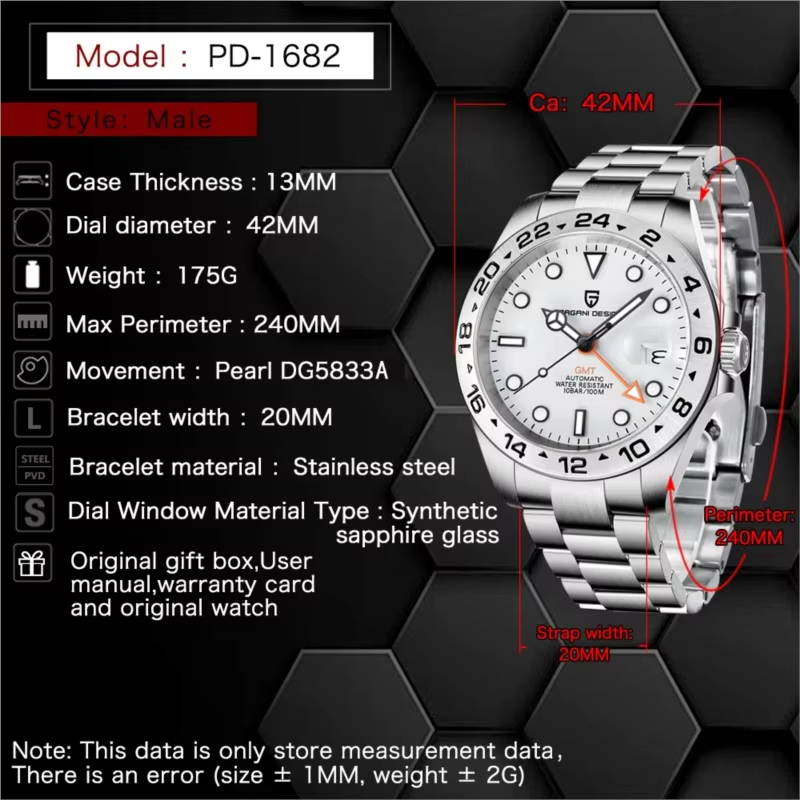 PAGANI DESIGN 2026 Nowy V2 GMT – Rolex Watch Submariner recenzja i cena
