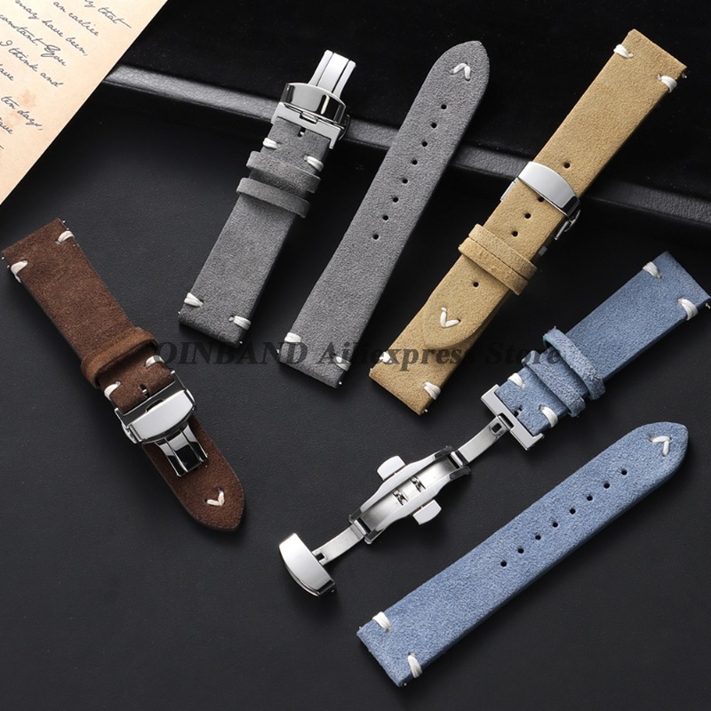 Pasek do zegarka ze skóry ciel – Suede Strap Watch recenzja i cena