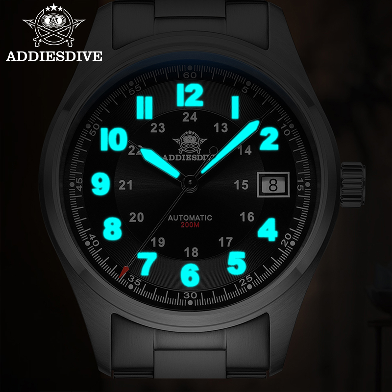 ADDIESDIVE Męski zegarek autom – Stainless Bracelet Diver recenzja i cena