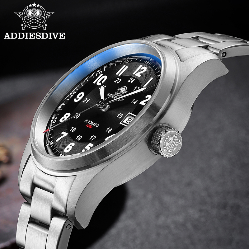 ADDIESDIVE Męski zegarek autom – Stainless Bracelet Diver recenzja i cena