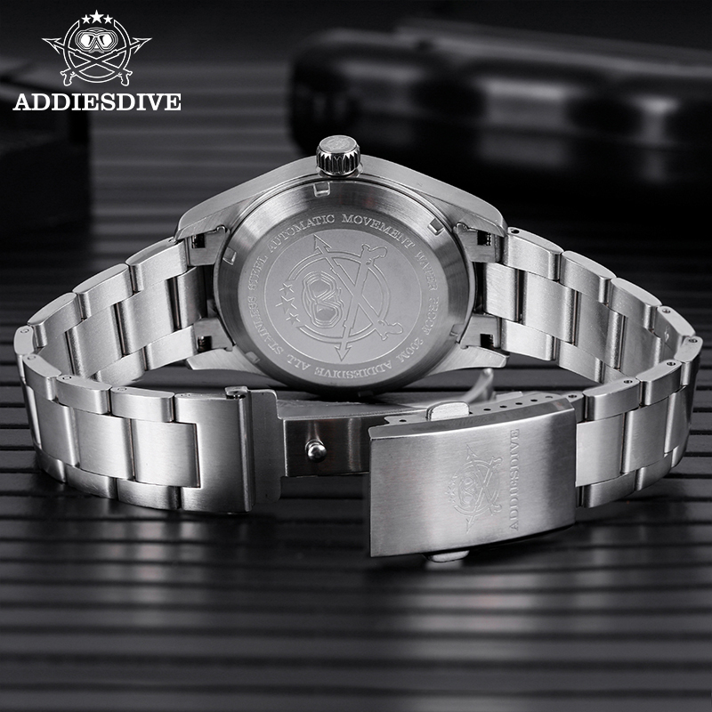 ADDIESDIVE Męski zegarek autom – Stainless Bracelet Diver recenzja i cena